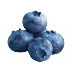 Obraz premium Fresh Blueberries on transparent background with Clipping Path