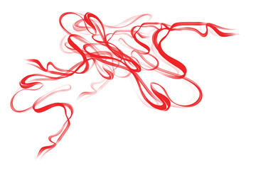 abstract with red smoke burst style