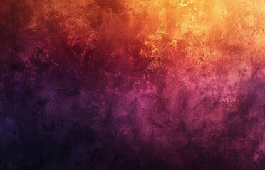 Abstract Granular Gradient Banner Background with Deep Brown, Orange, Purple, and Black Noisy Textures for Poster Titles and Design.