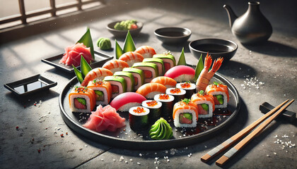 Elegant Sushi Platter
