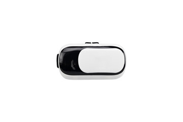 Front view of VR Box / Virtual Reality glasses isolated on white background with clipping path.