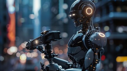 Fototapeta premium AI rules and law concept enforce to control AI artificial intelligence social responsibility and ensure fairness and transparency in usage of NLP generative AI to comply with internati : Generative AI