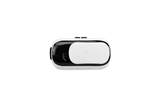 Front view of VR Box / Virtual Reality glasses isolated on white background with clipping path. - Powered by Adobe