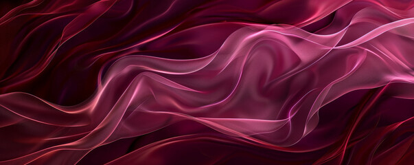 Obraz premium A rich burgundy background with soft, flowing lines and curves in various shades of burgundy and pink, giving a sense of organic movement and fluidity.