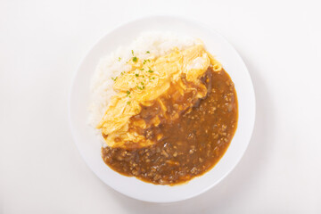 ふわふわ卵のオムカレー
