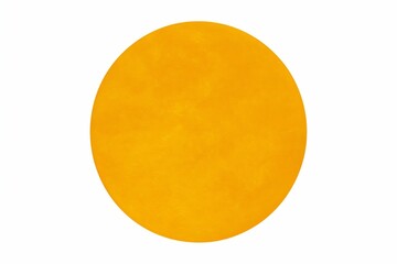 Perfectly round yellow circle on blank white background. Clean and simple design.