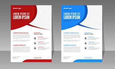 Flyer template  Modern Corporate Promotional Flyer Design Travel Healthcare and Education A4 Layout