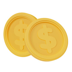 3D Dollar Coin