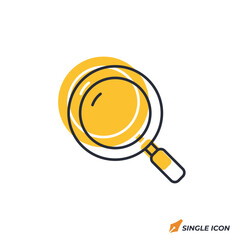 Magnifying Glass icon vector illustration. Magnifying Glass symbol isolated on white background