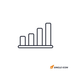 Bar Chart icon vector illustration. Bar Chart symbol isolated on white background