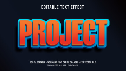 Obraz premium project editable text effect