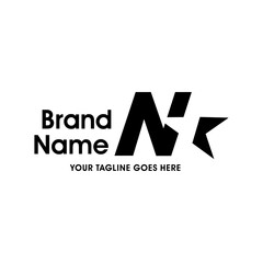 Fototapeta premium Simple and Memorable Initial N Star Logo
