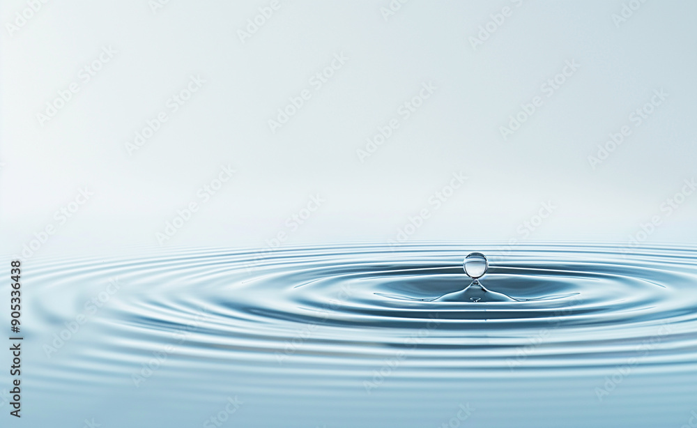 Poster calm water surface with gentle ripples creating a serene and peaceful effect under soft lighting.