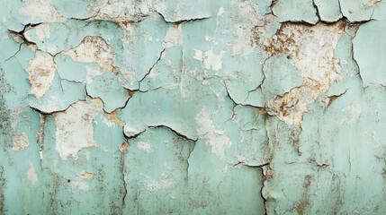 A mint abstract background with a cracked, distressed texture. The aged appearance adds character and a touch of history.