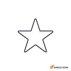 Fototapeta premium Star icon vector illustration. Star symbol isolated on white background