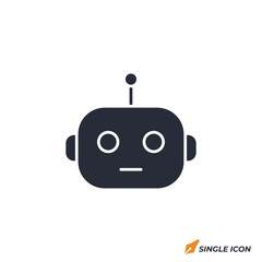 Robot icon vector illustration. Robot symbol isolated on white background