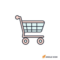 Shopping Cart icon vector illustration. Shopping Cart symbol isolated on white background