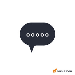 Speech Bubble icon vector illustration. Speech Bubble symbol isolated on white background