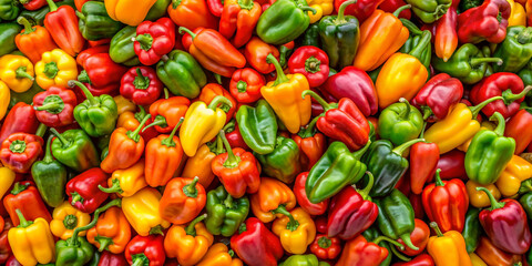 Lots of fresh capsicum background