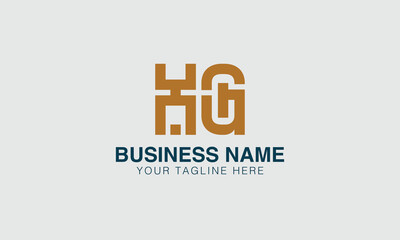 HG H hg initial logo | initial based abstract modern minimal creative logo, vector template image. luxury logotype logo, real estate homie logo. typography logo. initials logo