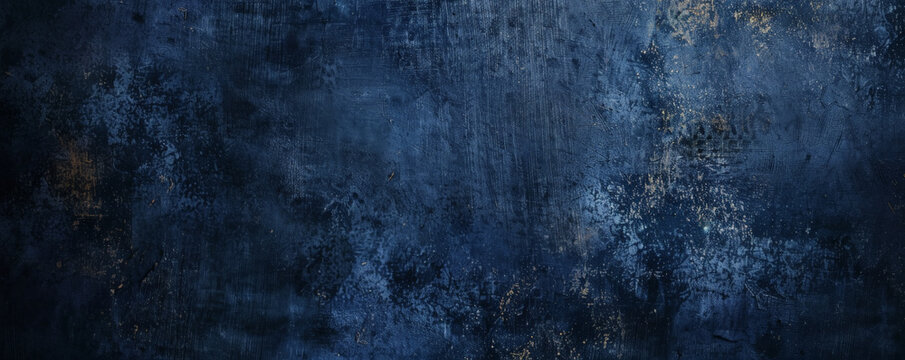 Rich navy blue background with a rough, gritty texture, suggesting a rugged and natural feel.