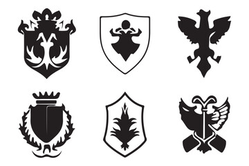 Shields Battlements vector,creative vector