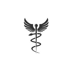 Caduceus vector icons. Caduceus medical symbol. Medicine vector symbols. Suitable for your design need, logo, illustration, animation, etc.
