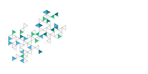 Abstract colarful triangle modern template for business or technology presentation, Abstract blue triangle background.