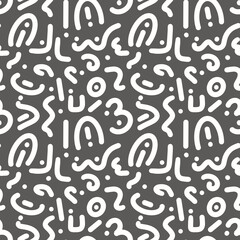 Abstract White Lines Pattern on Dark Background