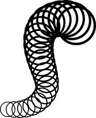 Circle with curve line gradient. Futuristic technology concept