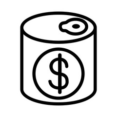 Food industrial icon in thin line style vector illustration graphic design