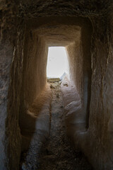 the cave, cave in the cave, inside the cave, 
roman rock carving, roman cave settlement