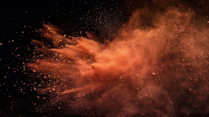 Explosive Powder Burst in High Contrast