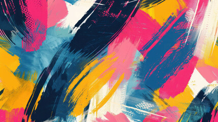 Fototapeta premium Abstract brush stroke pattern in vibrant colors