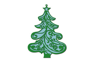 Christmas decorative cut file vector