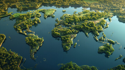 Fototapeta premium CSR concept and business planting, Sustainability of business 