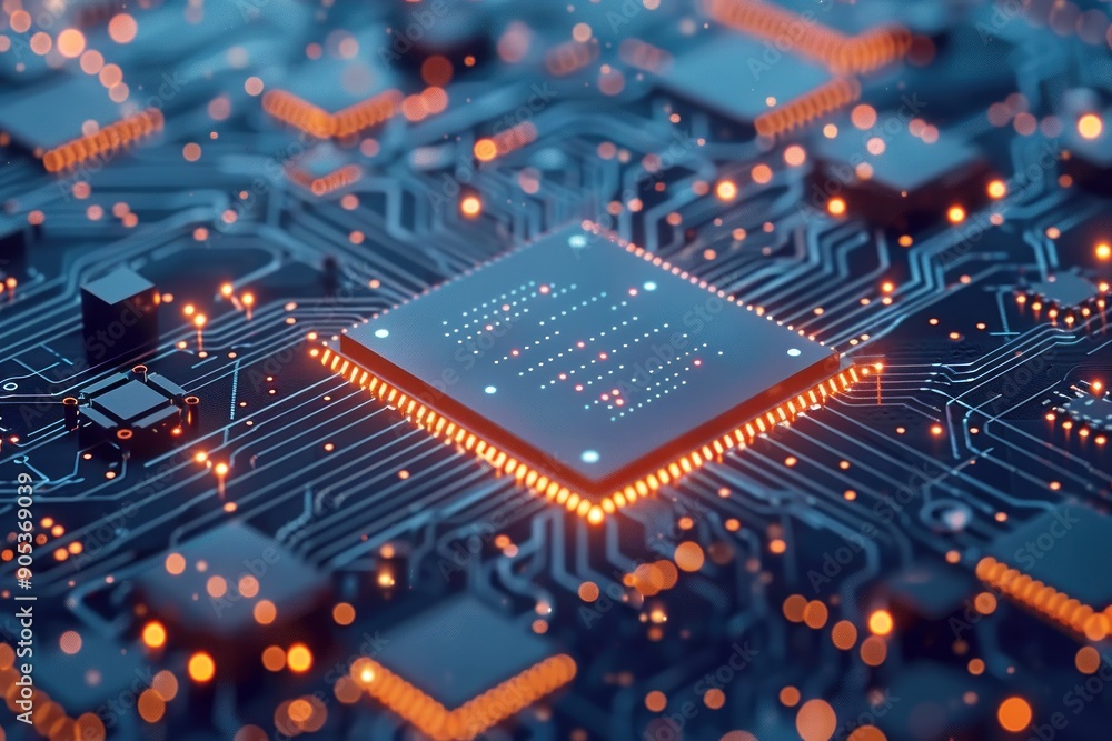 Poster electronic circuit board with processor