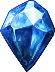Fototapeta premium Sparkling blue gem