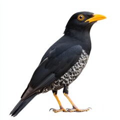 Fototapeta premium Common Myna Standing Isolated on a White Background