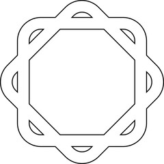 Square shape element. Geometric