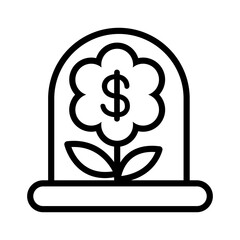 Perk icon in thin line style vector illustration graphic design