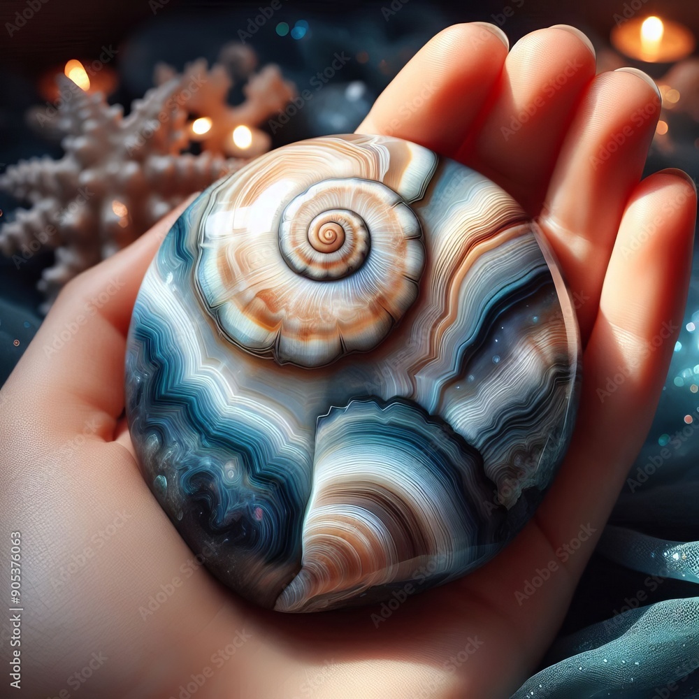 Poster 127 46 seashell agate a type of agate with patterns resembling s