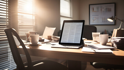 Business presentation background office image