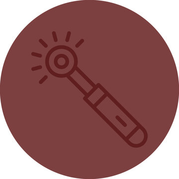 Laser Pen Vector Line Maroon Circle Maroon