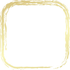 Rounded square golden frames