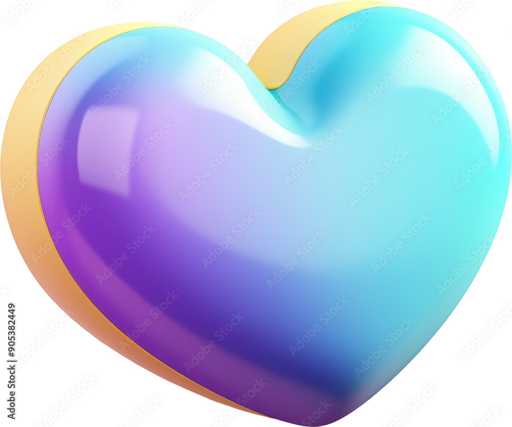 Poster Shiny heart icon