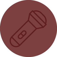 Torch Vector Line Maroon Circle Maroon