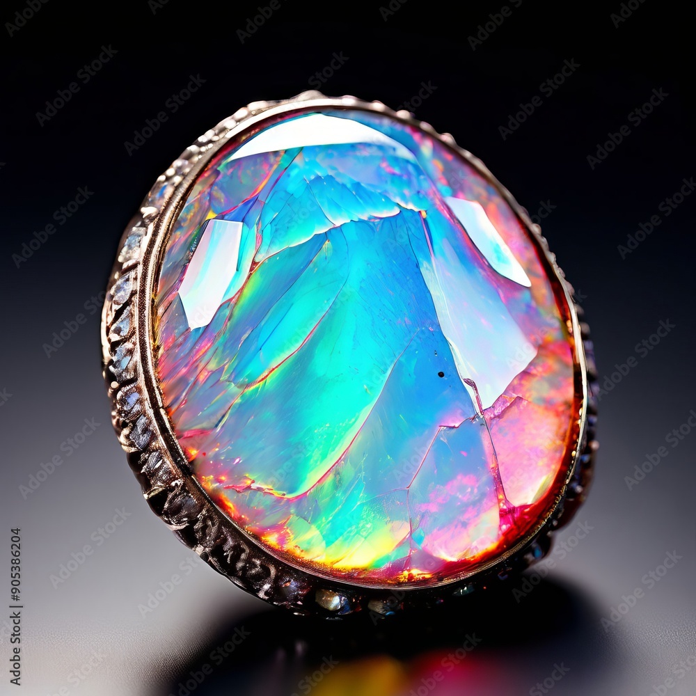 Poster common opal opal without play of color valued for its distinct b