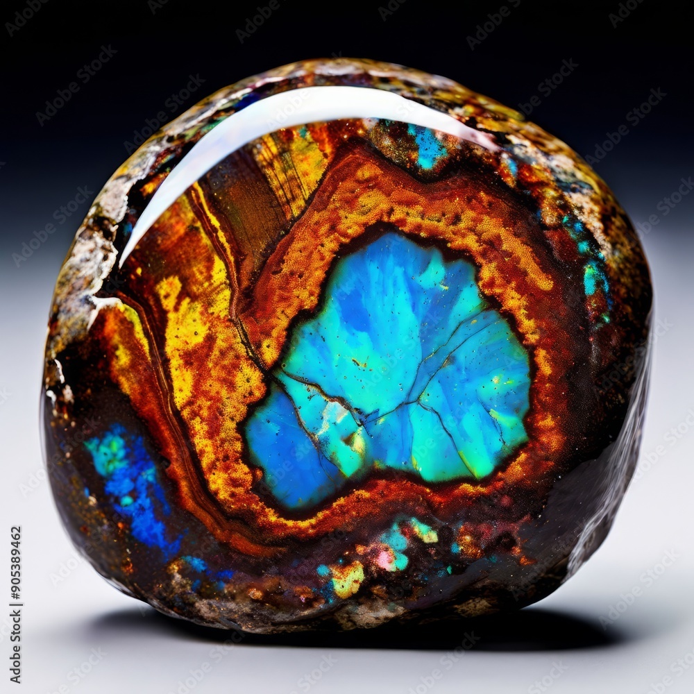 Poster matrix boulder opal boulder opal with a distinctive matrix or ir