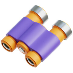 Binocular 3d Illustration